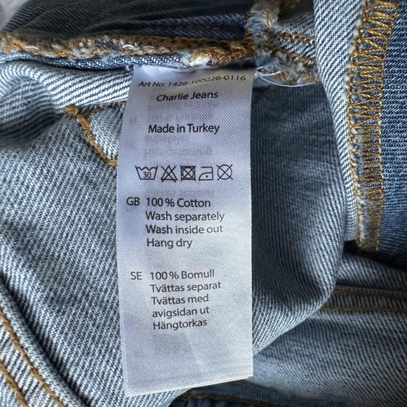 FAYT Women's Jeans Regular Fit Pants Blue Size M 100% Cotton EUC - Picture 9 of 10